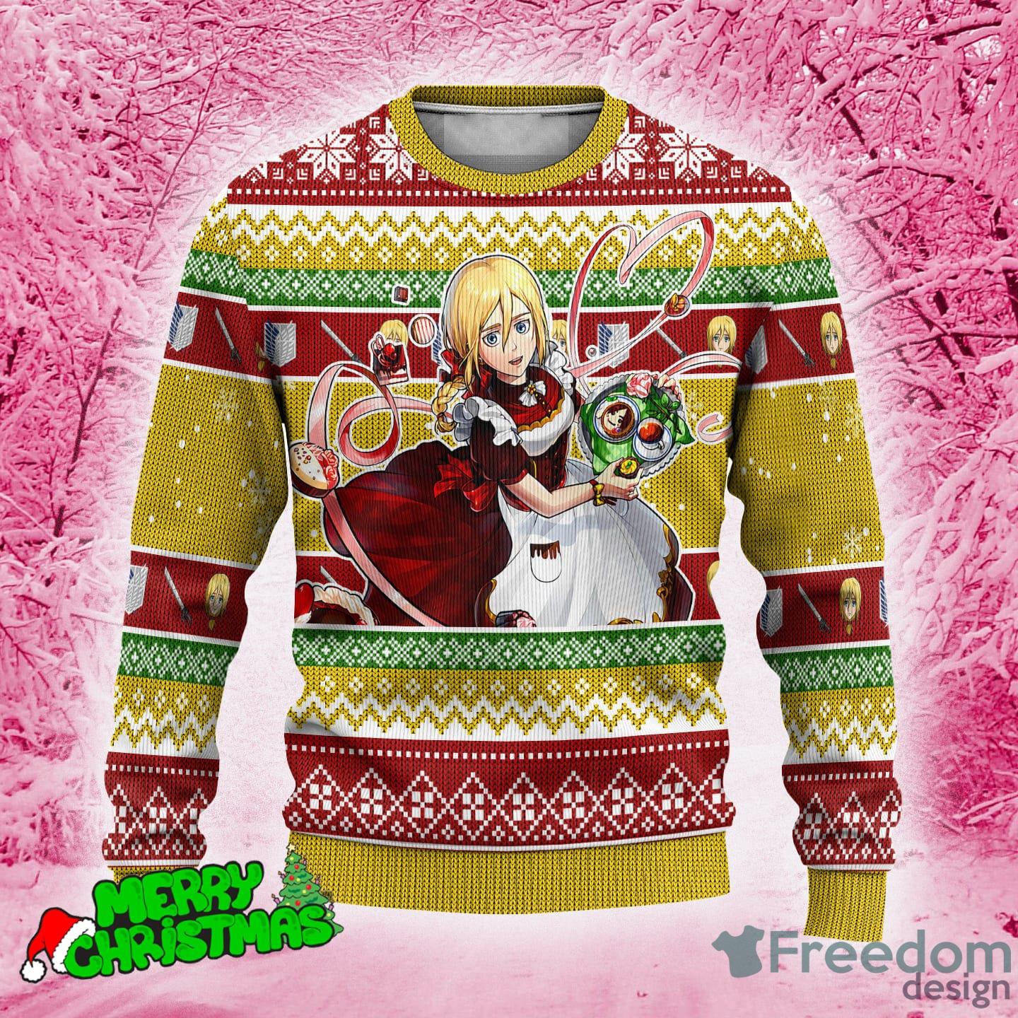 Attack on shop titan christmas sweater