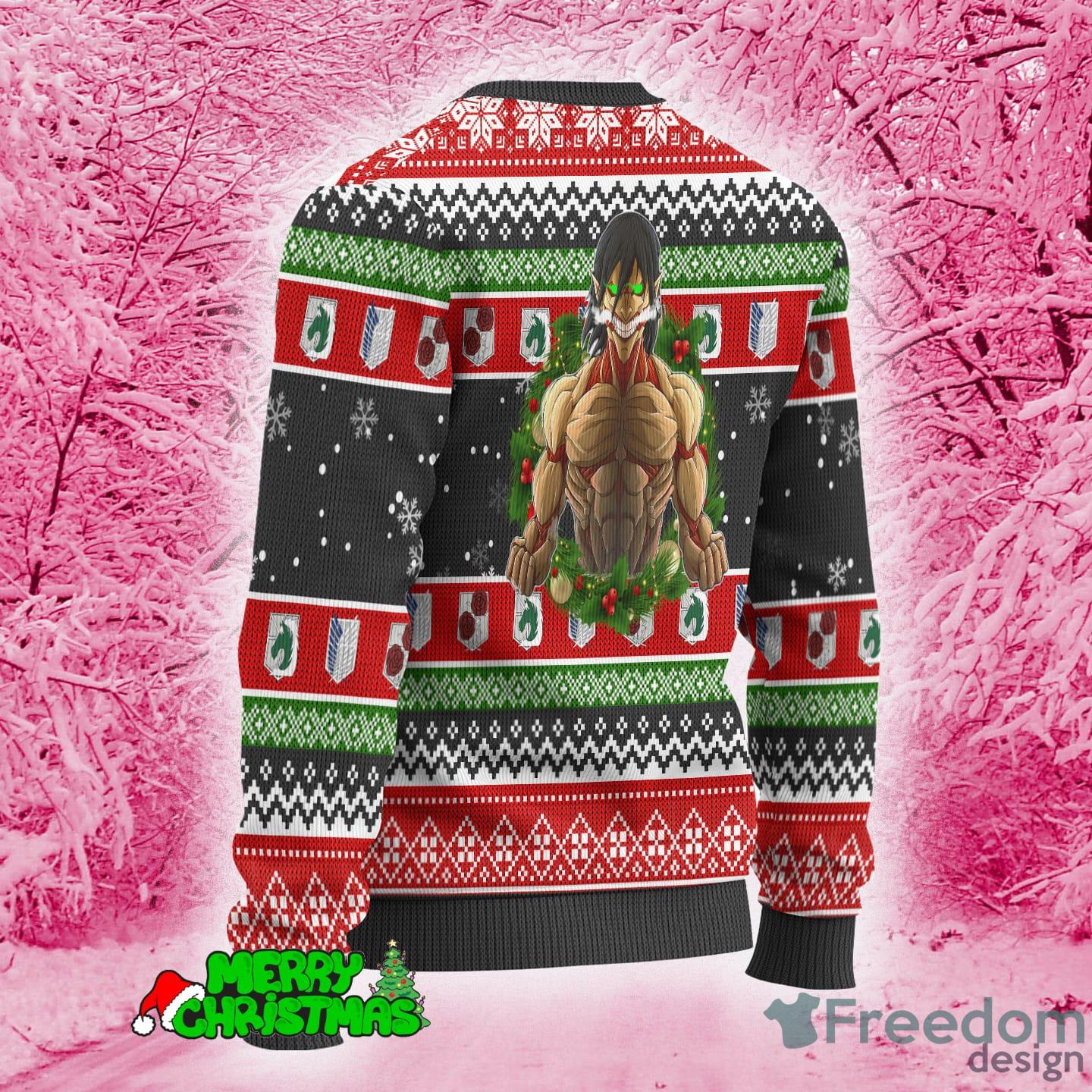 Nine Titans Attack on Titan Anime Ugly Christmas Sweater Xmas Gift