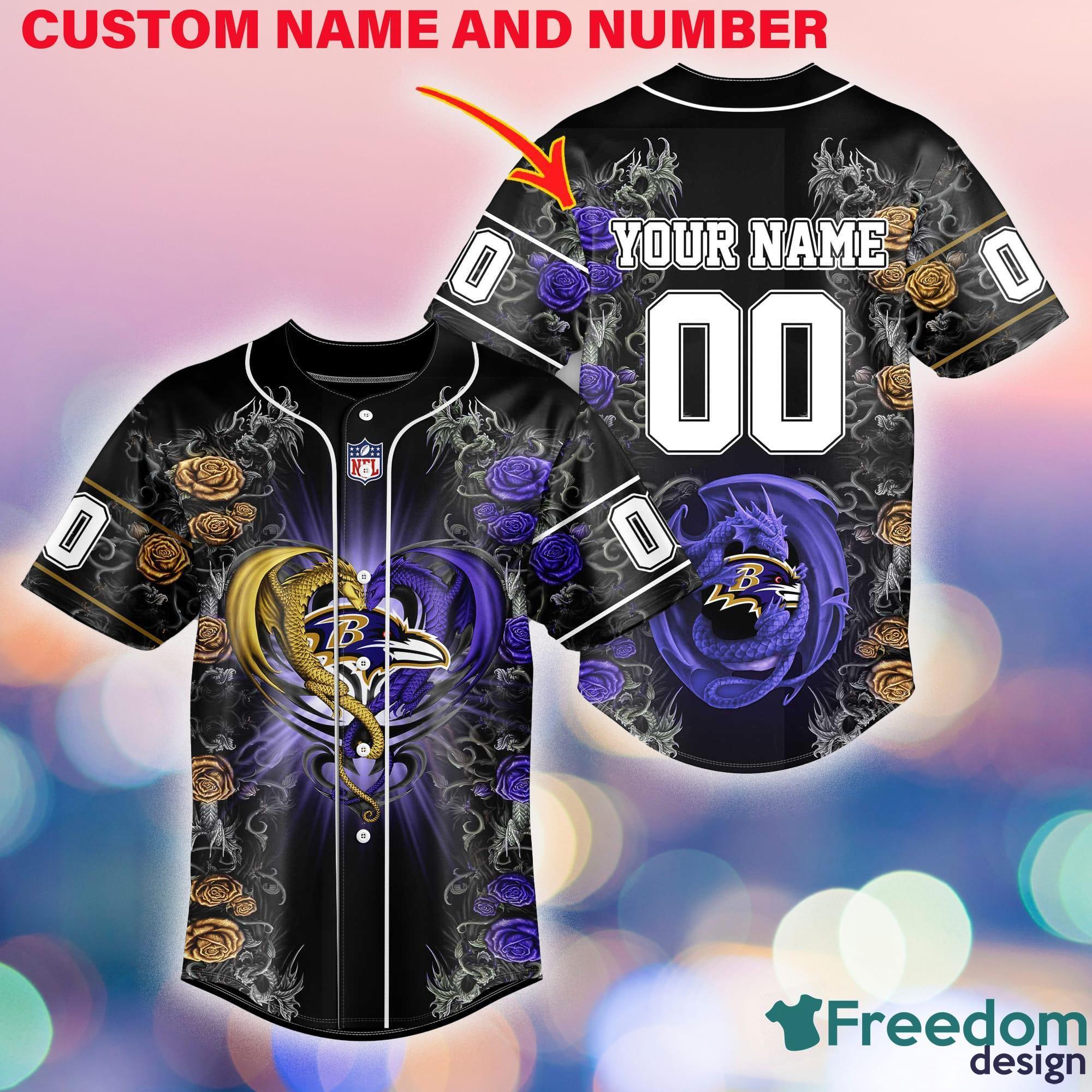 Buffalo Bills Personalized Name And Number NFL 3D Baseball Jersey Shirt For  Fans