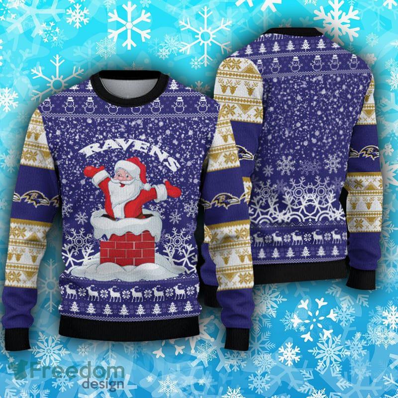 Baltimore Ravens Fans Simpson Ugly Christmas Sweater Gift - Freedomdesign