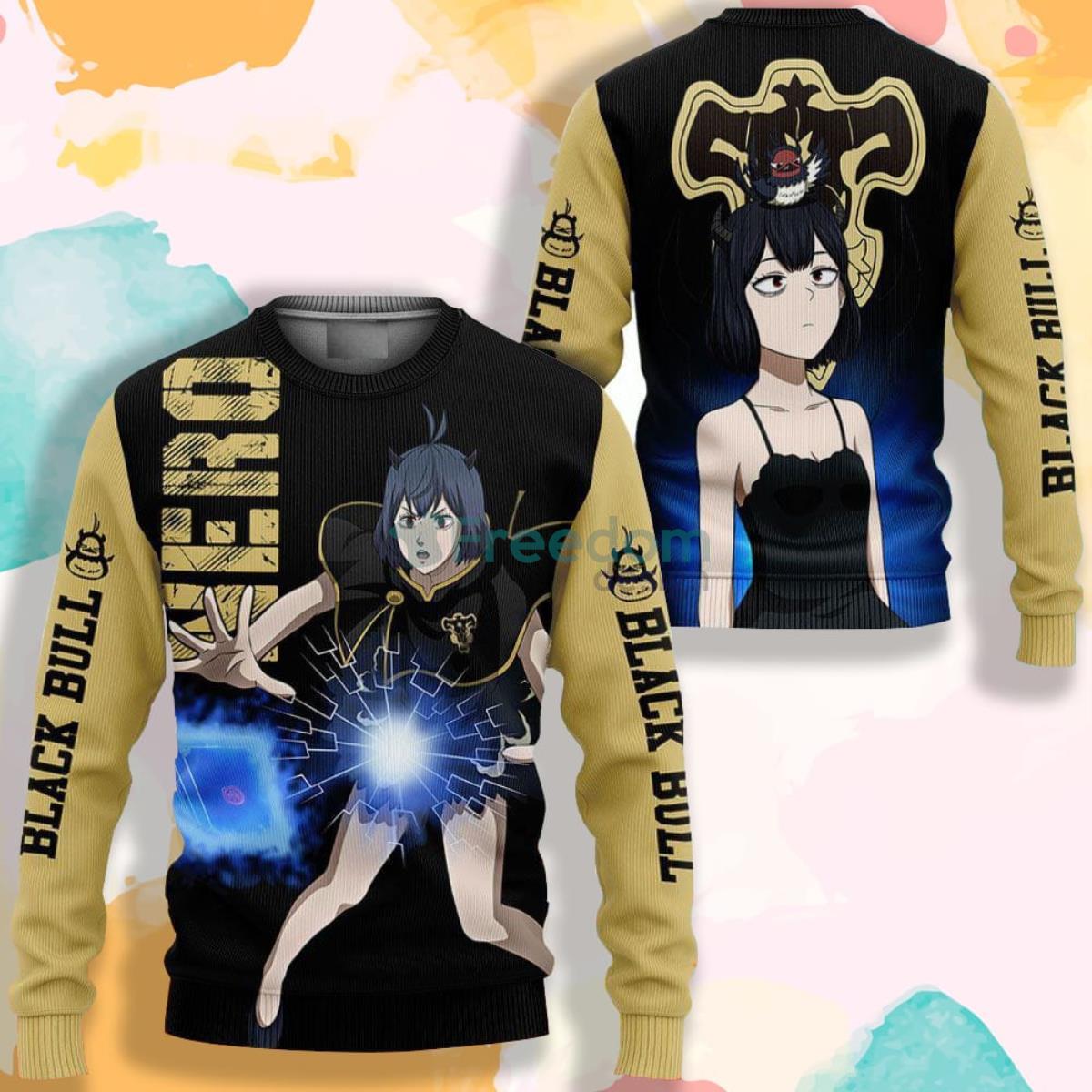 Black Bull Nero Black Clover Manga Anime AOP Sweater Product Photo 1