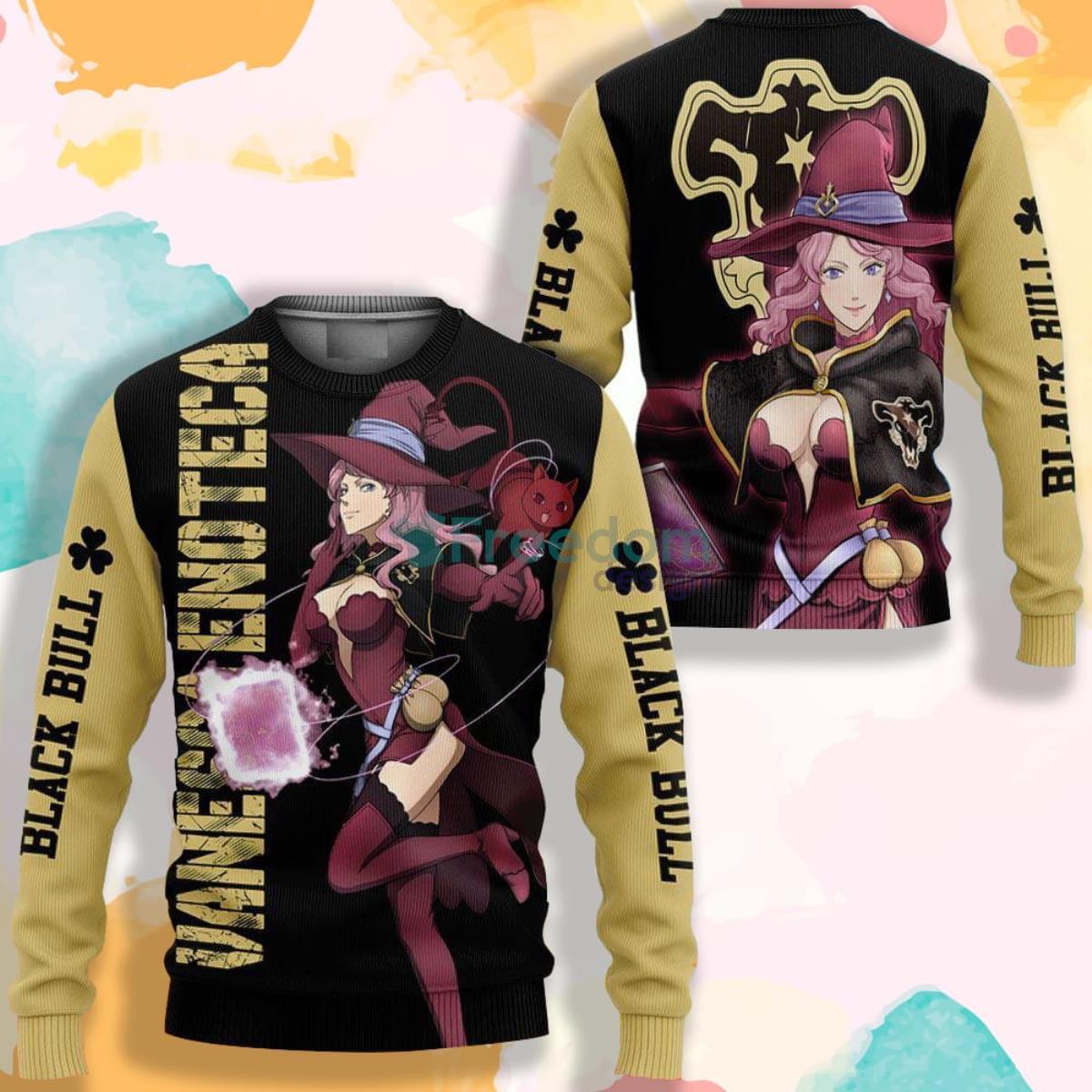 Black Bull Vanessa Black Clover Anime AOP Sweater Product Photo 1