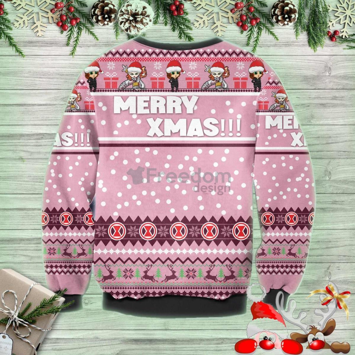 Black Widow AOP Christmas Sweater - Freedomdesign