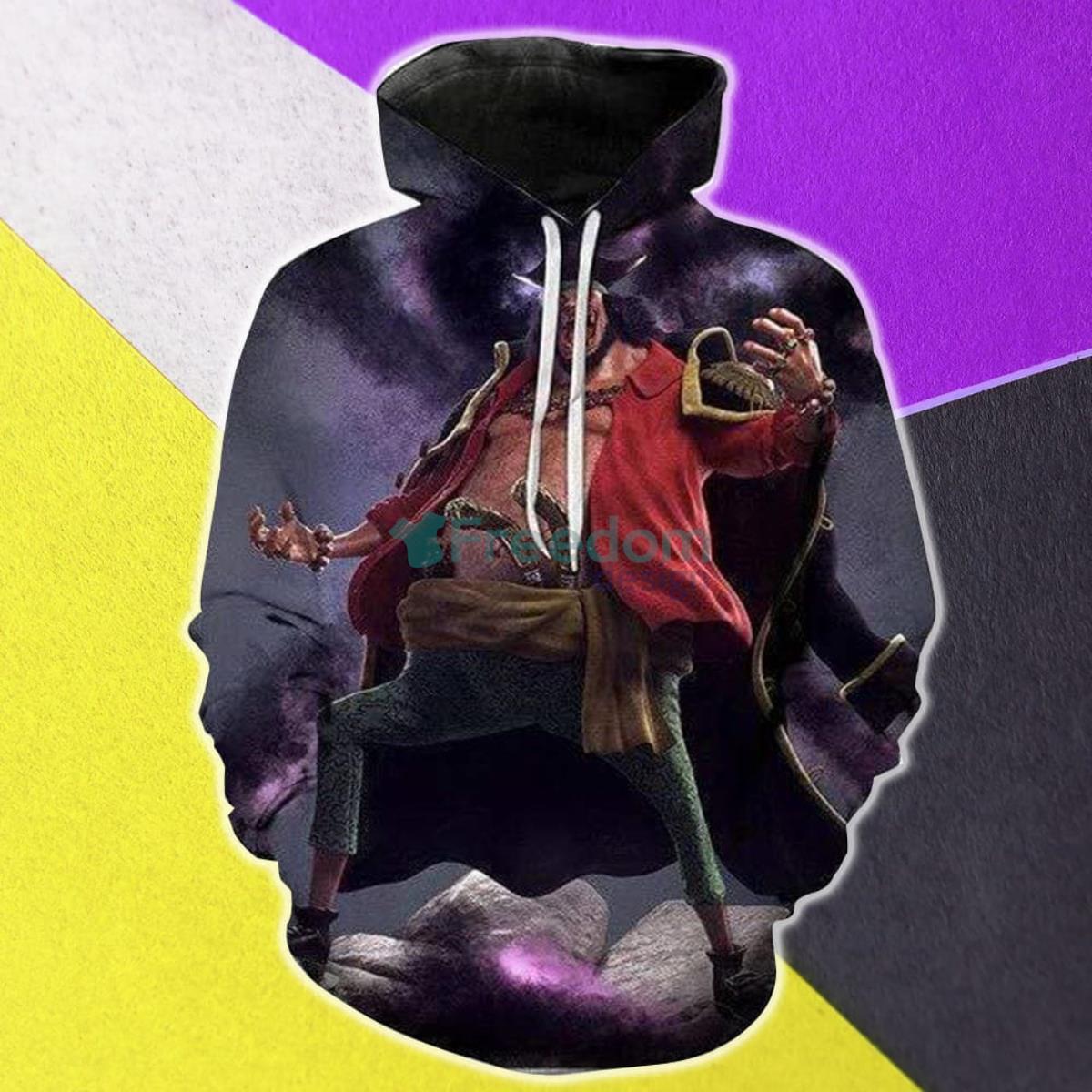 Blackbeard Emperor One Piece Anime 3D Hoodie Product Photo 1