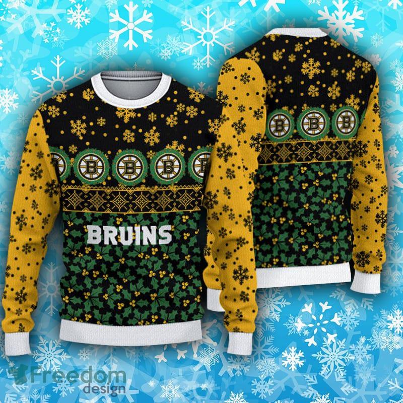 Boston Bruins Fans Pattern Craft Ugly Christmas Sweater - Freedomdesign