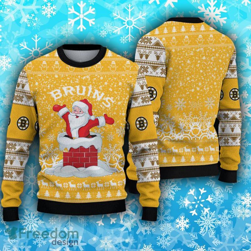 Boston Bruins Ugly Christmas Sweater Unforgettable Santa Claus Bruins Gift  - Personalized Gifts: Family, Sports, Occasions, Trending