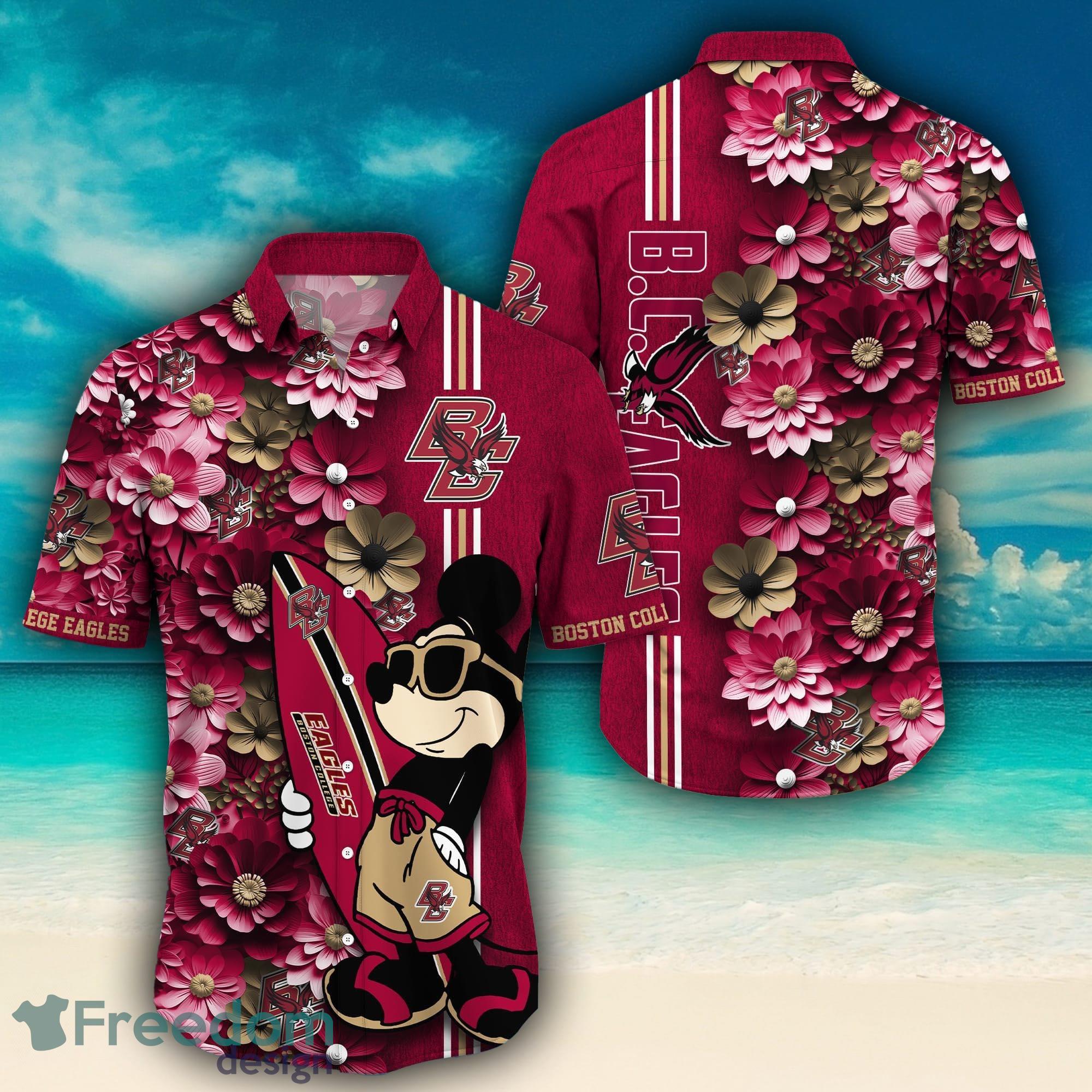 Boston College Eagles New Trends Custom Name And Number Christmas Hawaiian  Shirt - Freedomdesign