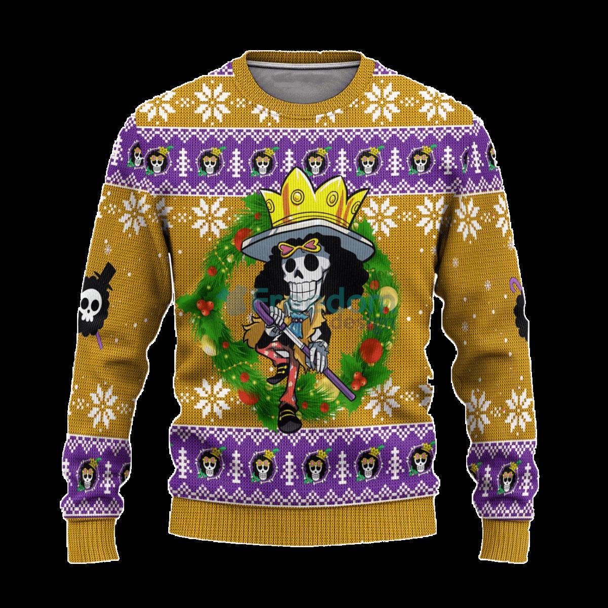 New Orleans Saints Fans Skull Frost Knitted Christmas Sweater -  Freedomdesign