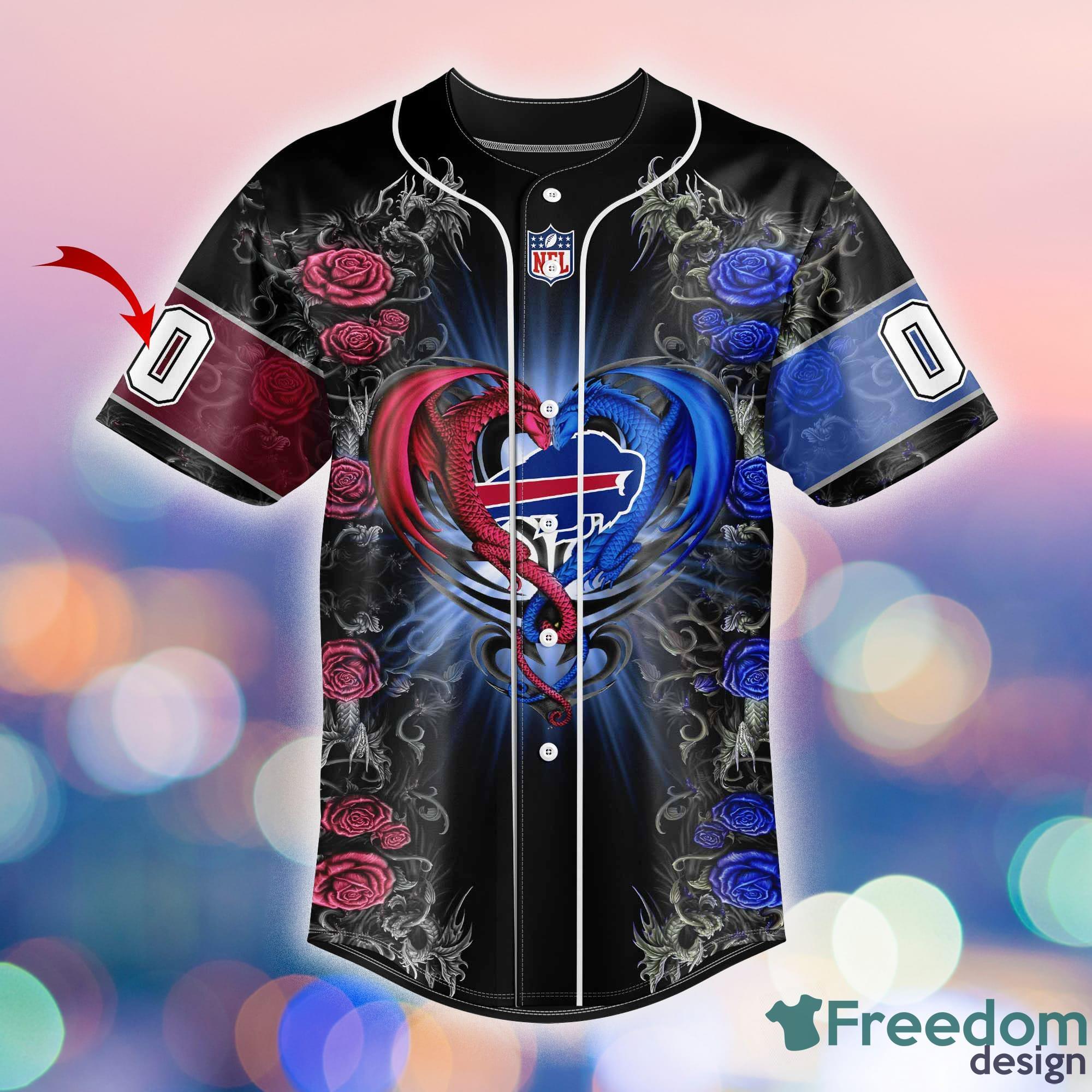 Buffalo Bills Custom Number And Name NFL Baseball Jersey Shirt For Fans  Gift - Freedomdesign