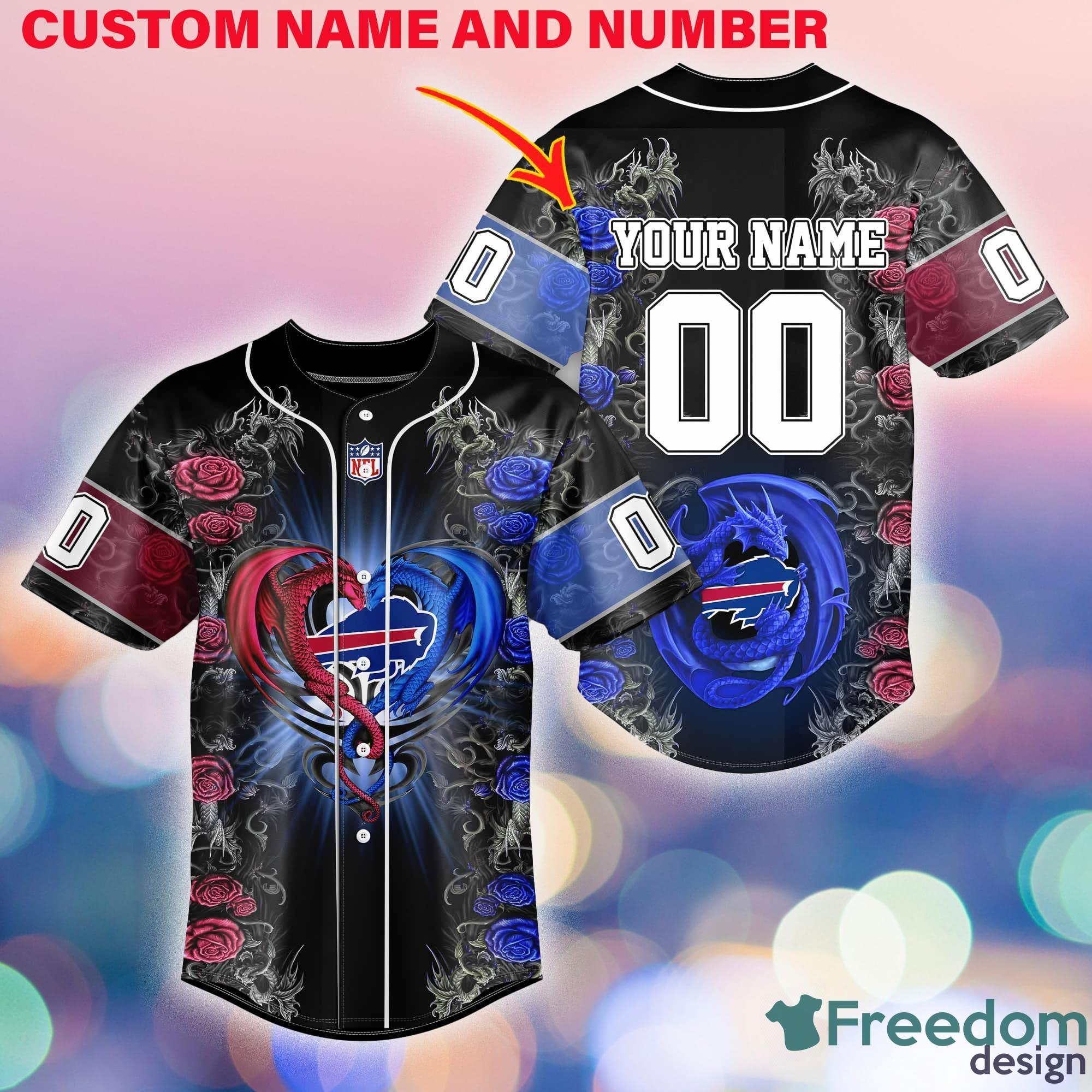 Buffalo Bills NFL Baseball Jersey Shirt Custom Number And Name Design For  Fans Gift - Freedomdesign