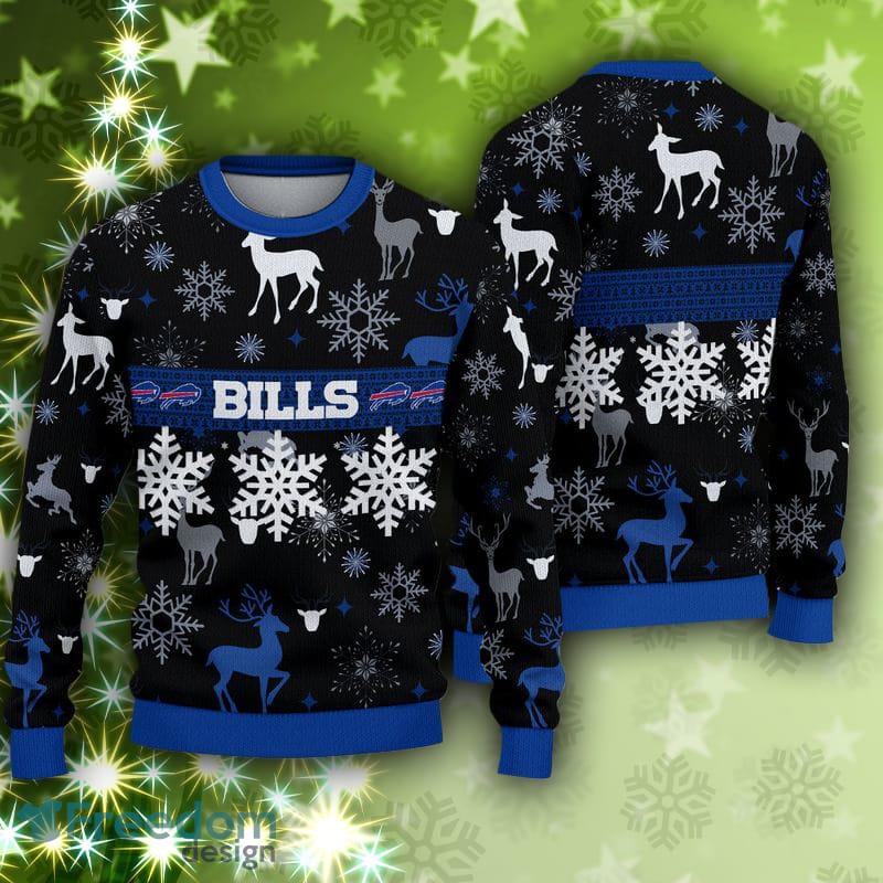 Buffalo Bills Christmas Reindeers Pattern Ugly Christmas Sweater -  Freedomdesign