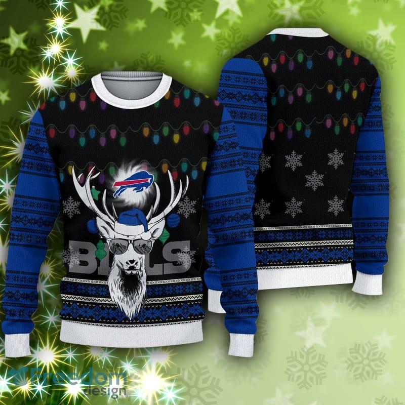 Buffalo Bills Christmas Reindeers Pattern Ugly Christmas Sweater -  Freedomdesign