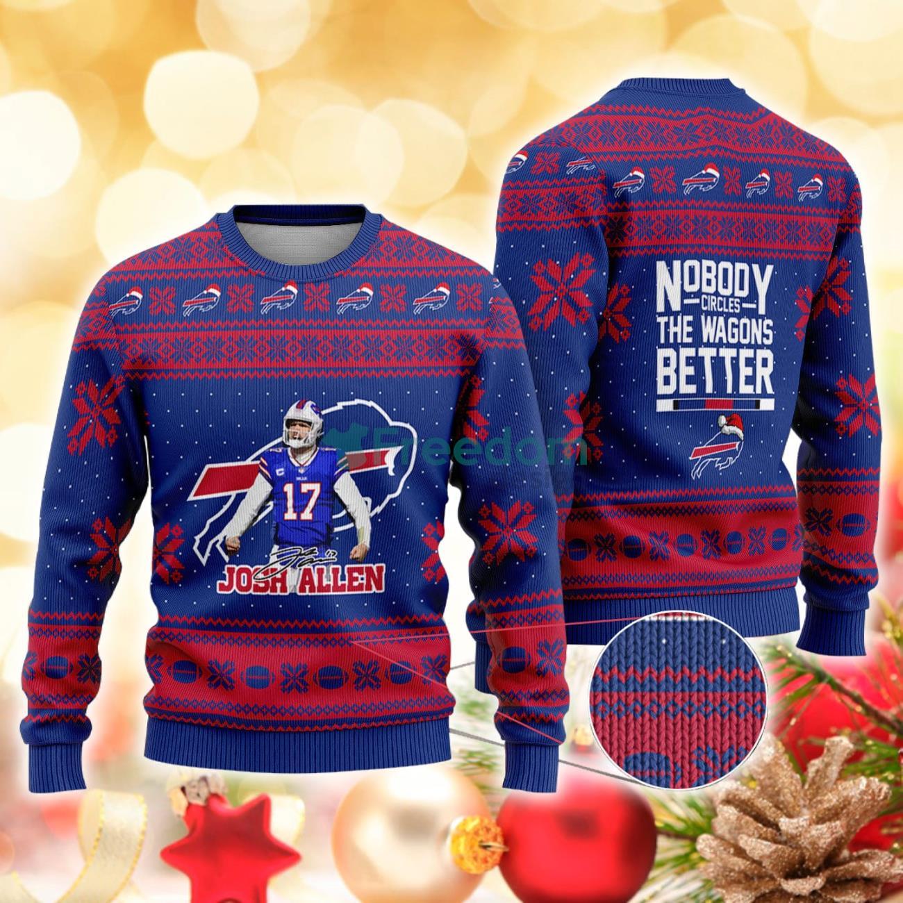 Buffalo Bills - Josh Allen Christmas Knitted Sweater - Freedomdesign