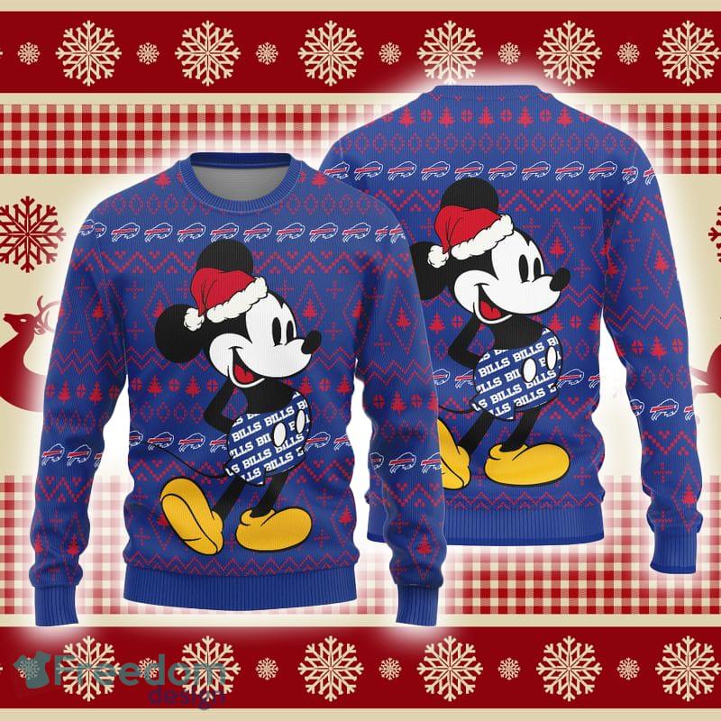 Personalized Buffalo Bills Mickey Mouse Disney Ugly Christmas Sweater