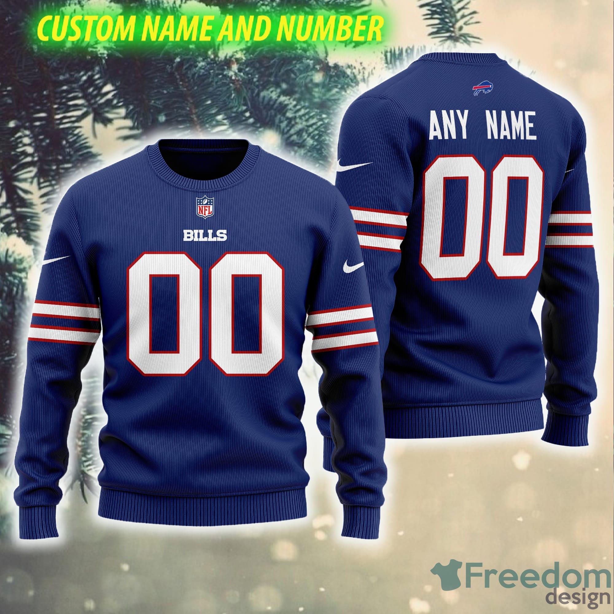 Buffalo Bills NFL AOP Angel Custom Number And Name Ugly Christmas