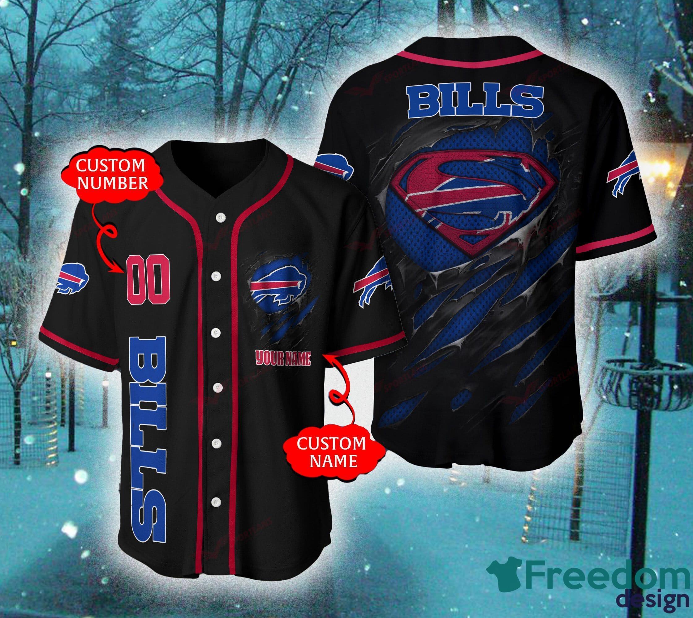 Buffalo Bills NFL Baseball Jersey Shirt Custom Number And Name Design For  Fans Gift - Freedomdesign