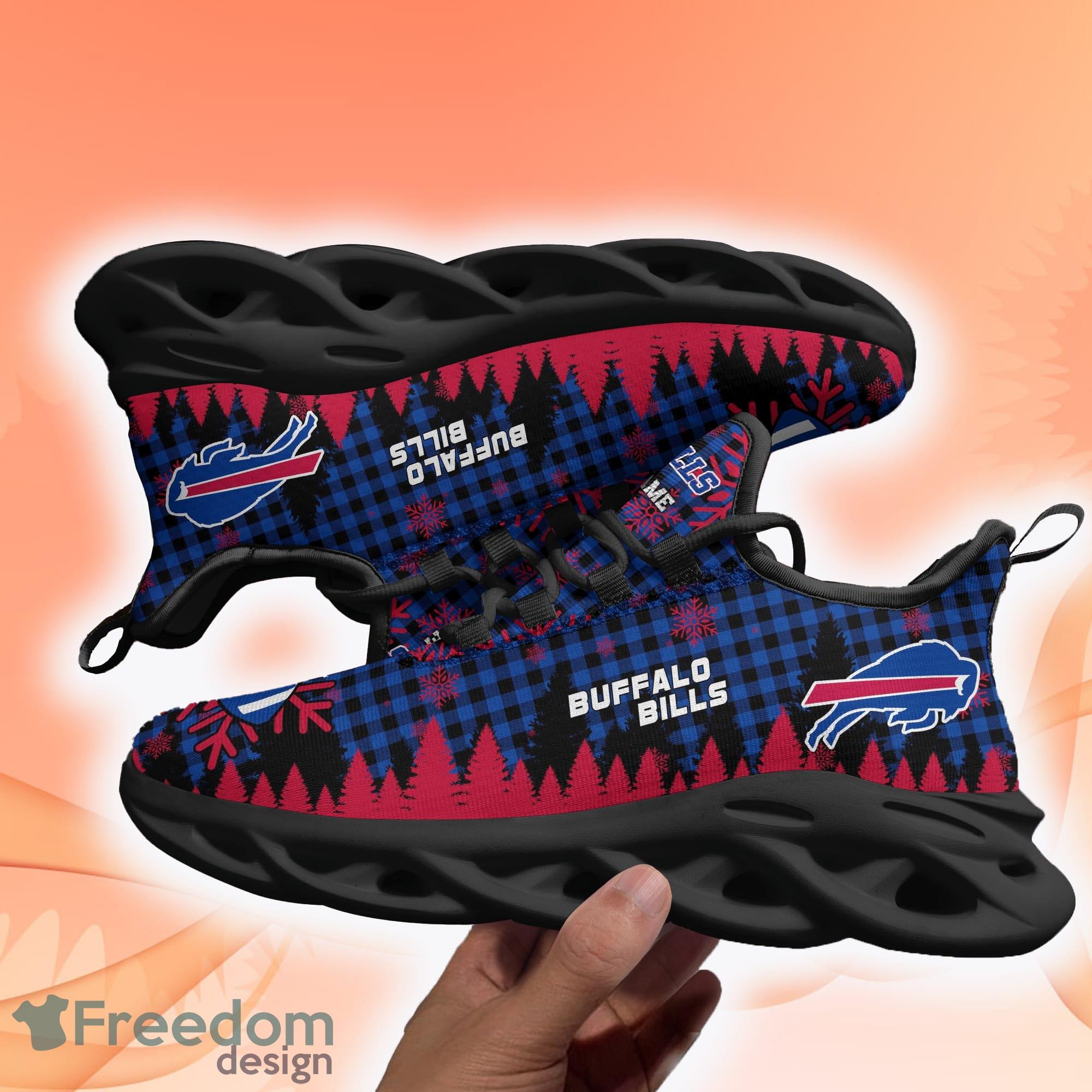 Buffalo Bills NFL Sports Clunky Sneakers Custom Name Max Soul