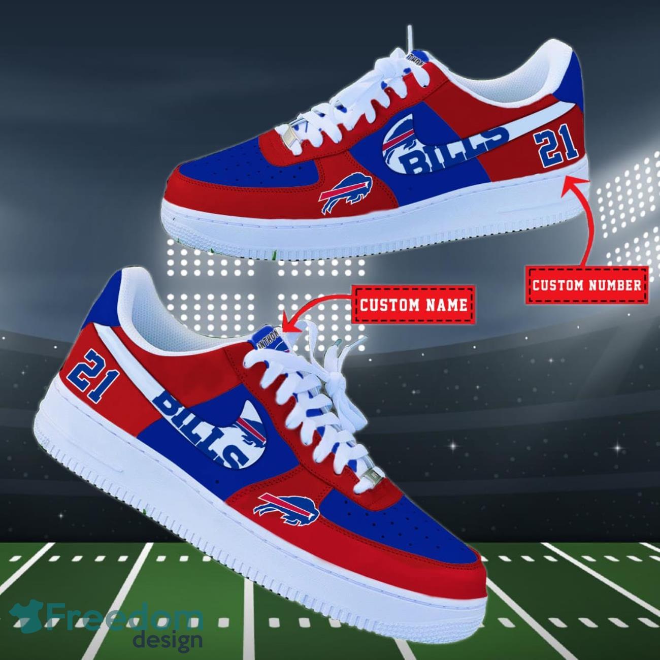 Custom NFL Buffalo Bills Air Force 1 