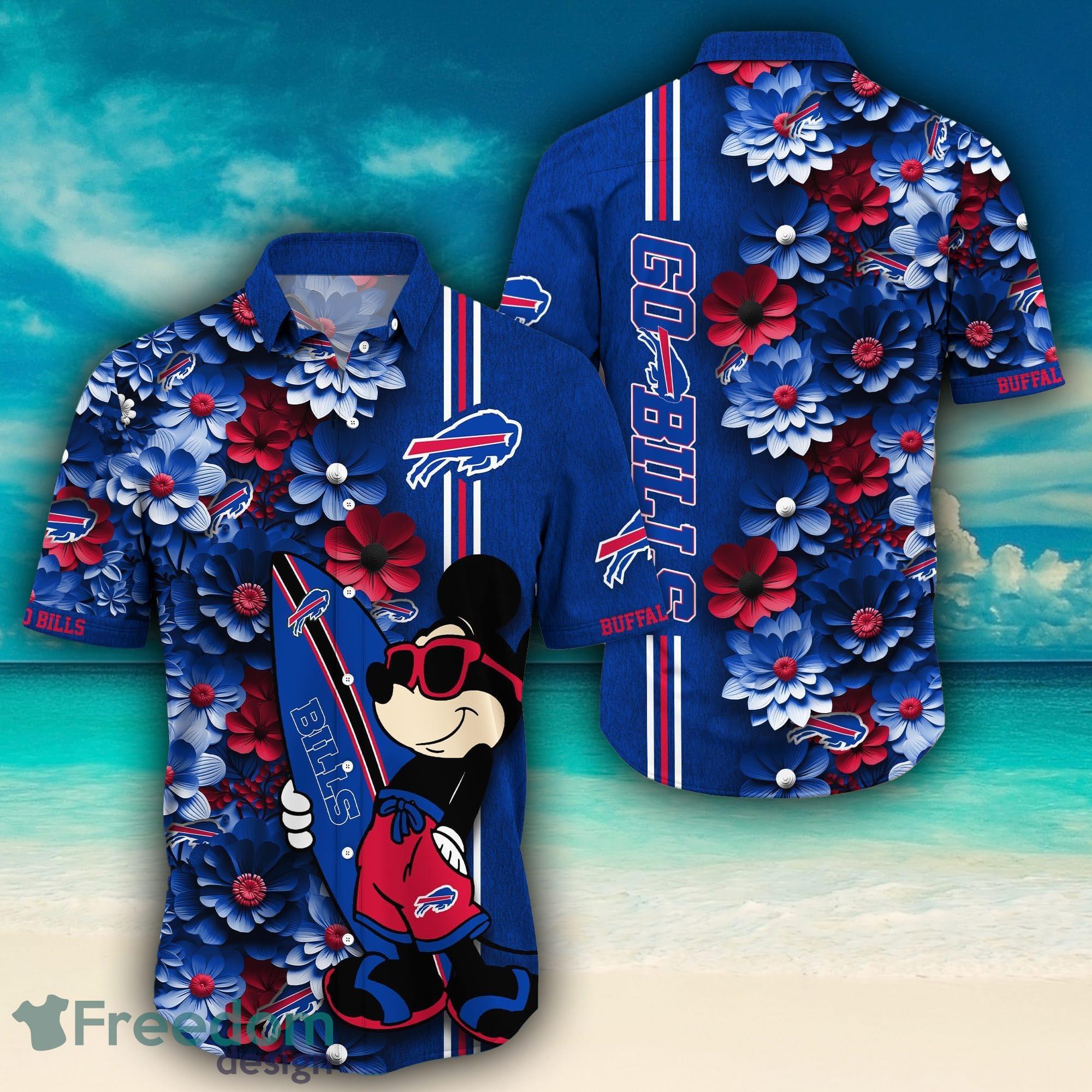 Buffalo Bills Floral Flower Hawaii Summer Hawaiian Shirt