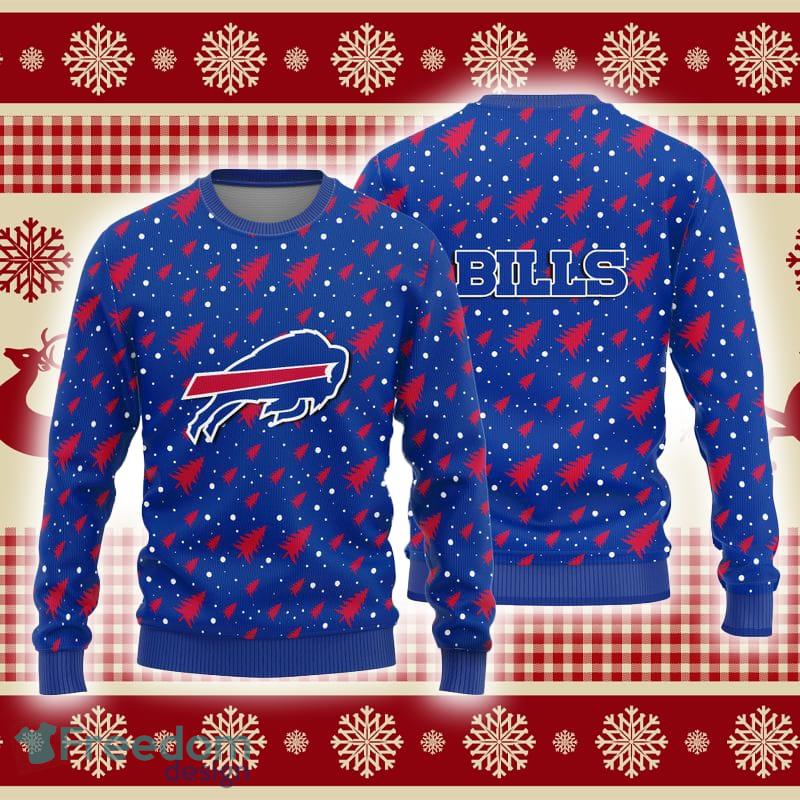 Christmas Gift Buffalo Bills Logo Christmas Pine Trees Pattern