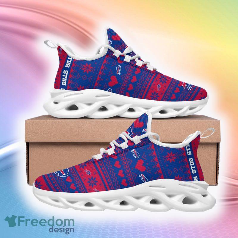 Buffalo Bills Unisex Ugly Christmas Snow Flowers Blue Color Sneakers Max  Soul Shoes For Fans Gift - Freedomdesign