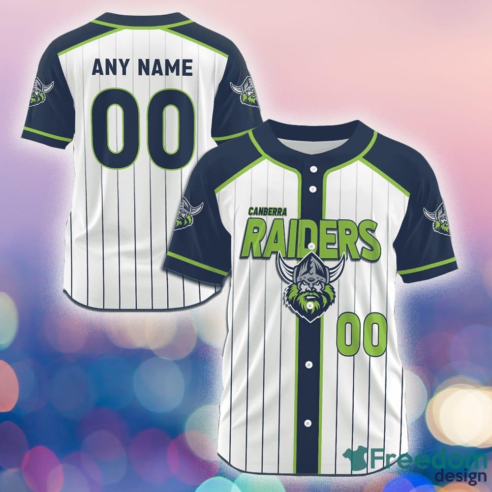 Canberra Raiders Custom Number And Name NRL Baseball Jersey Shirt Gift For  Fans - Freedomdesign