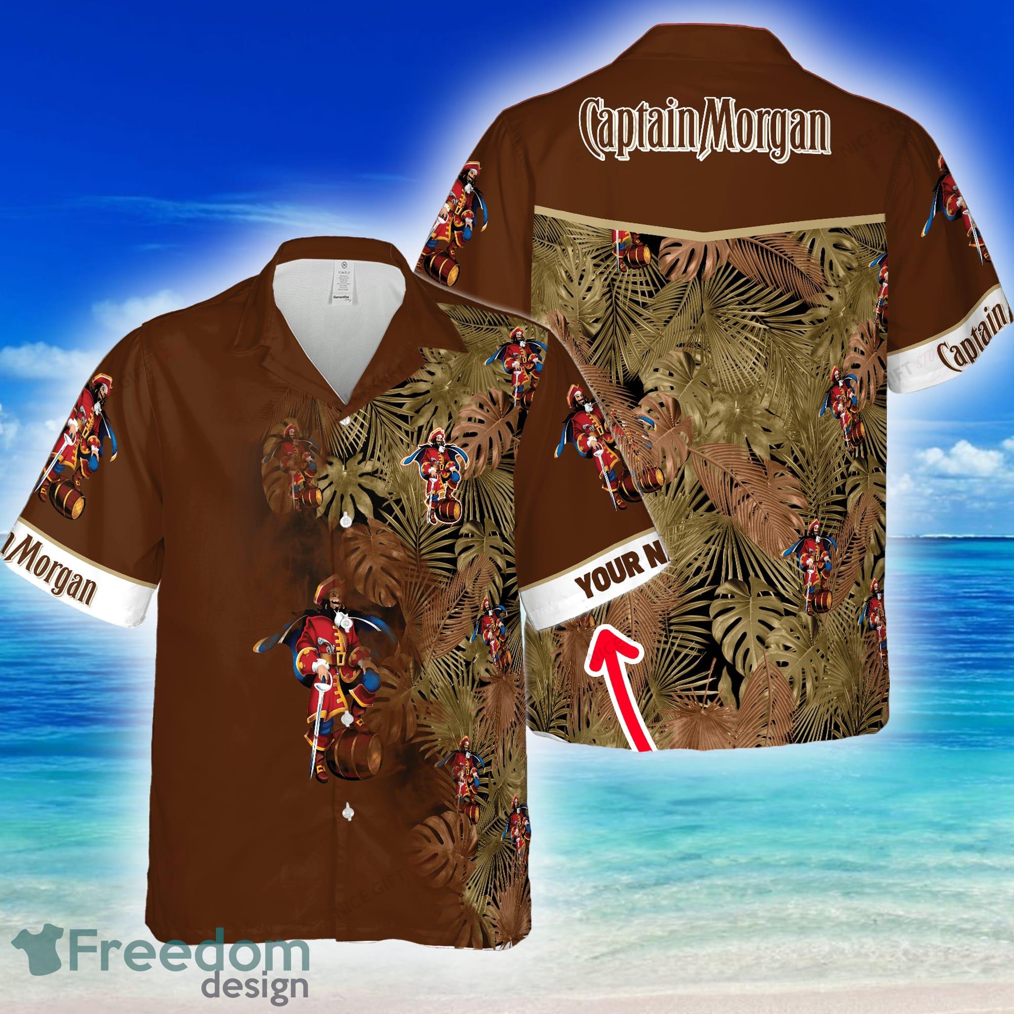 Captain Morgan Plus Size Custom Name Design Hawaiian Shirt For Men