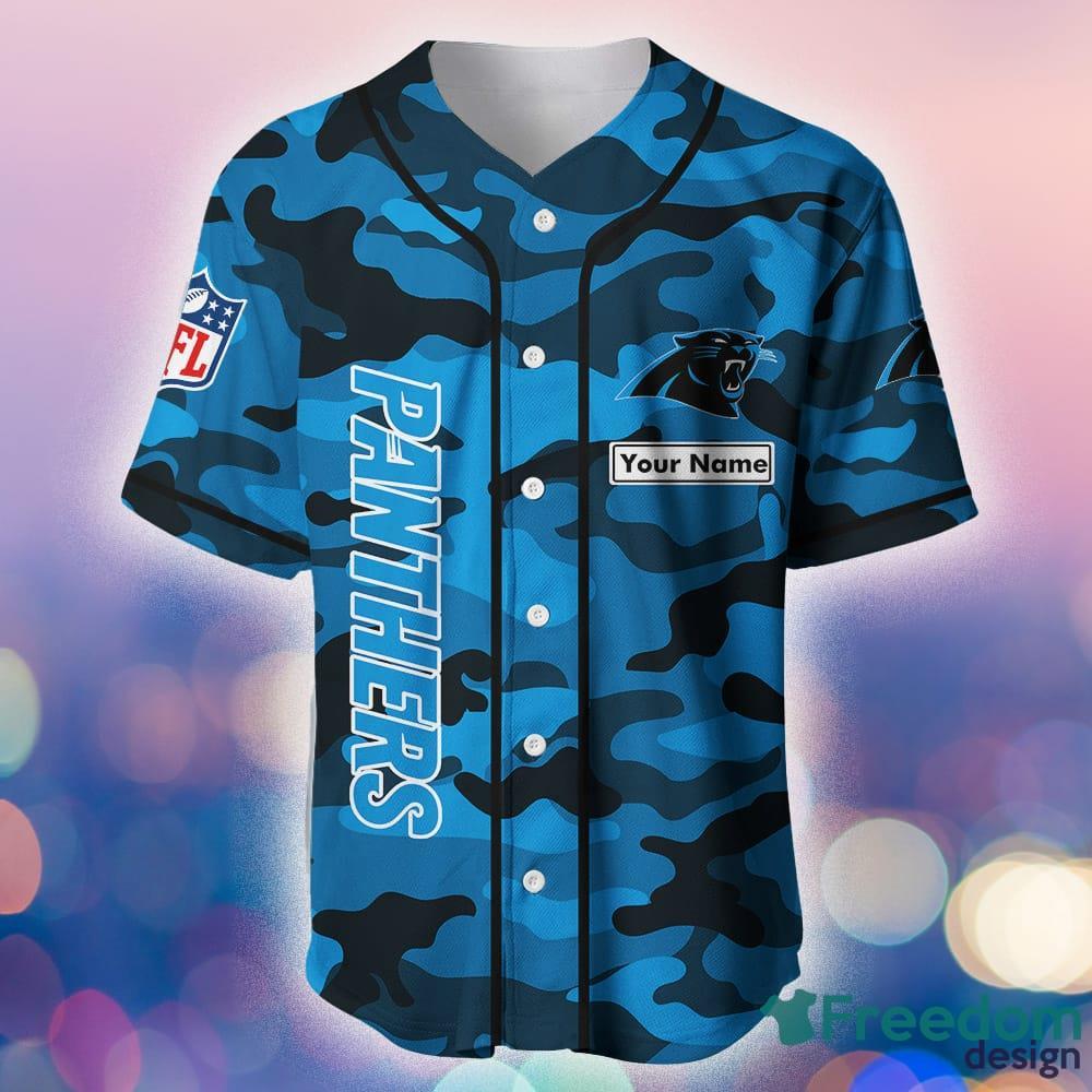 Carolina Panthers NFL Custom Name And Number Baseball Jersey Shirt For Fans