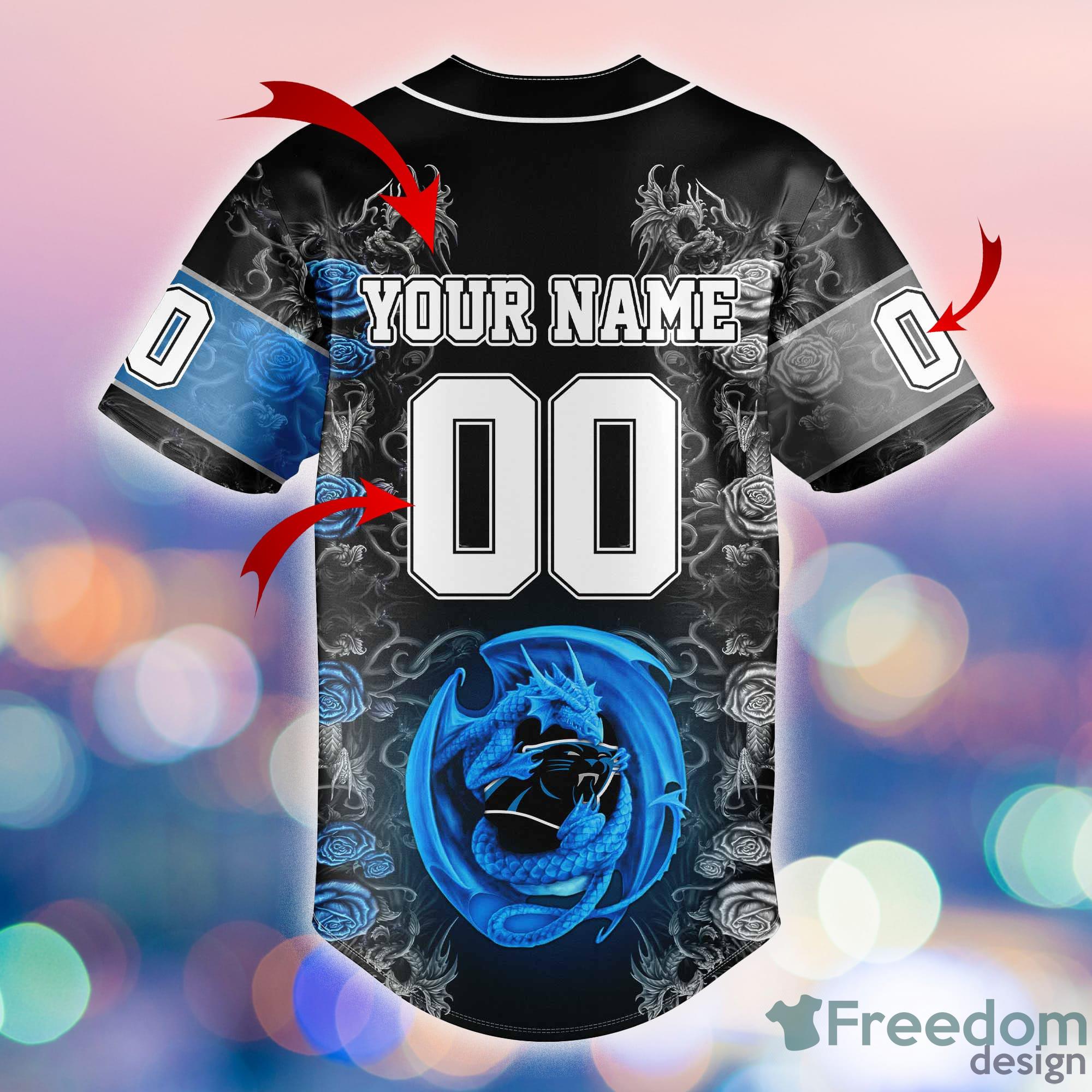 Carolina Panthers Baseball Jersey Shirt NFL Fan Gifts Custom Name For Men  And Women - Freedomdesign