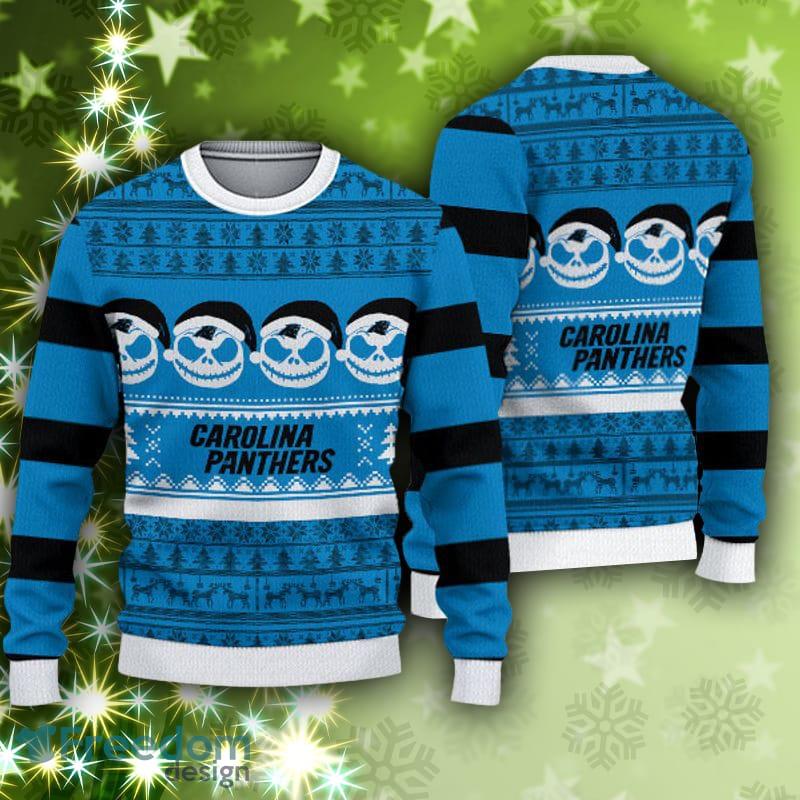 Carolina Panthers Christmas Pattern Ugly Christmas Sweater