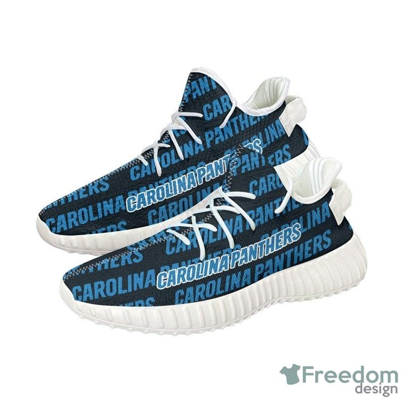 Carolina Panthers Fashion Cool Sports Running Sneakers Yeezy Shoes