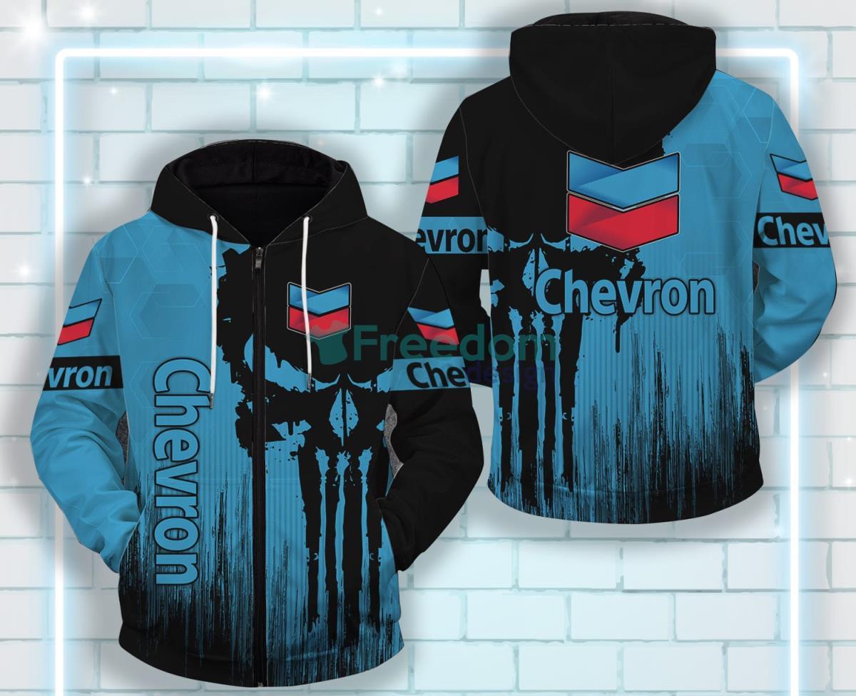 Chevron All Over Printed 3D Zip Hoodie Product Photo 1