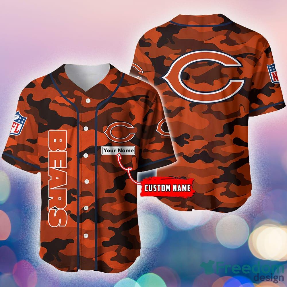 Personalized Chicago Bears Black Baseball Jersey Shirt K3843 in 2023