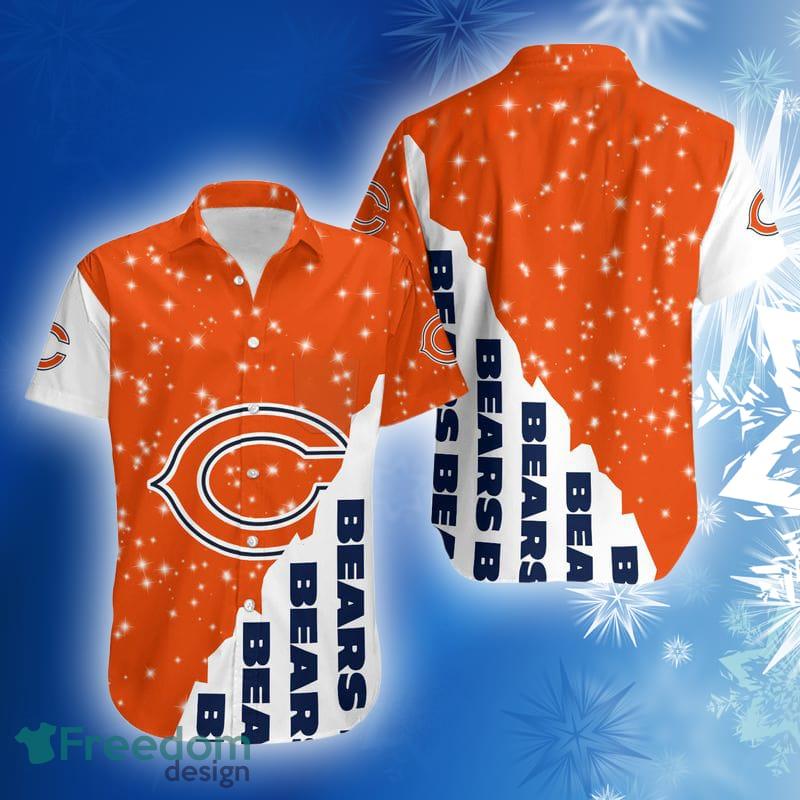 Chicago Bears Bling Bling Snowflakes Christmas Hawaiian Shirt Gift