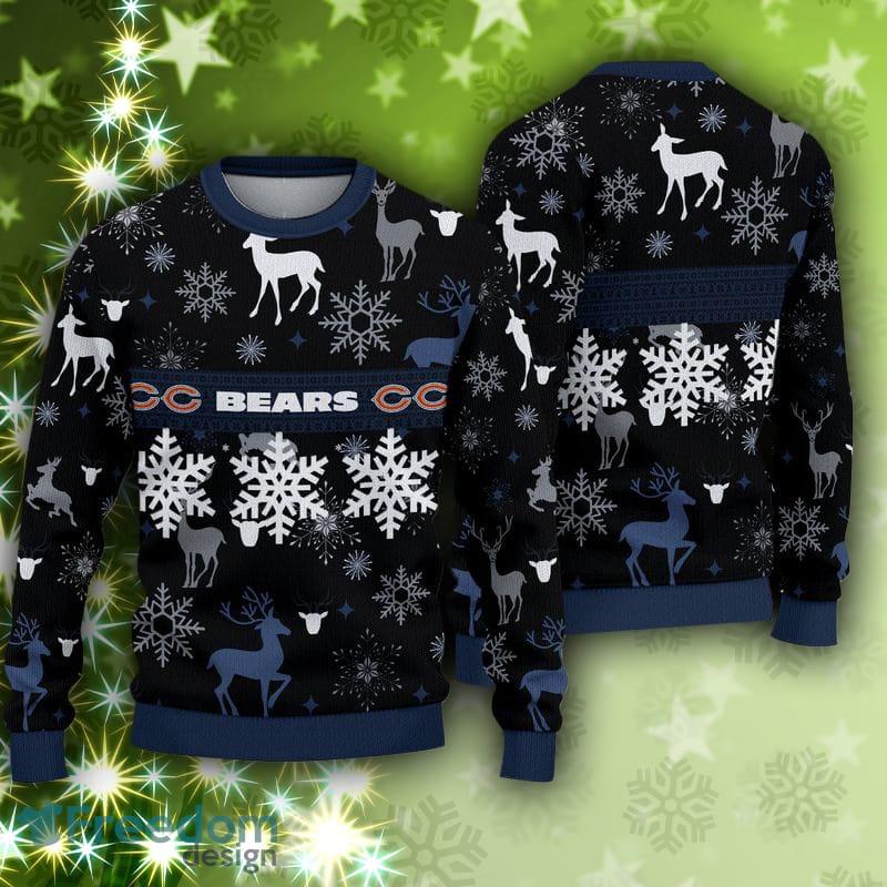 Chicago Bears Grinch Knit Ugly Christmas sweater