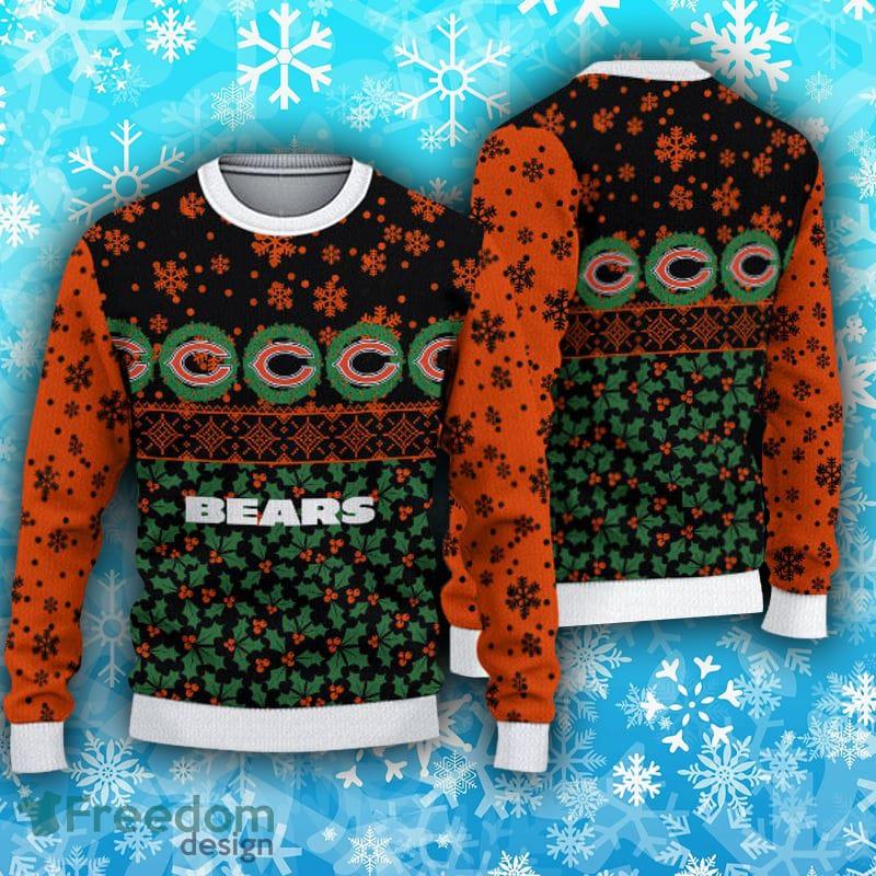 Personalized Chicago Bears Football Field Ugly Sweater Christmas Gift For  Fan - Chicago Bears Christmas Sweater