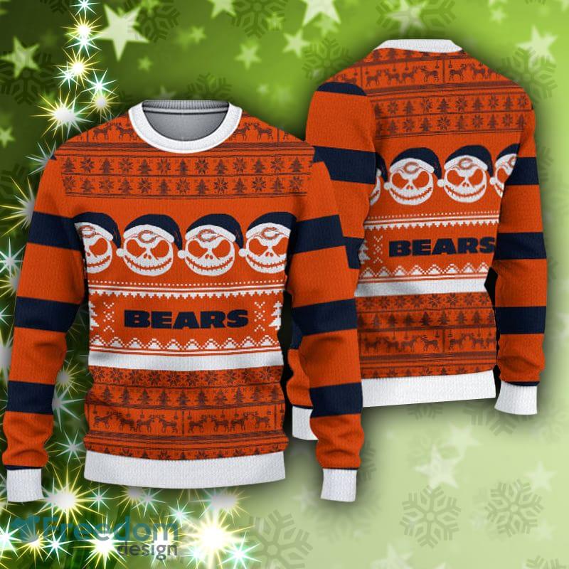 Chicago Bears Fans Reindeer Pattern Ugly Christmas Sweater Gift -  Freedomdesign