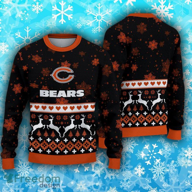 Chicago Bears Basic Knitted Sweater For Christmas - Freedomdesign