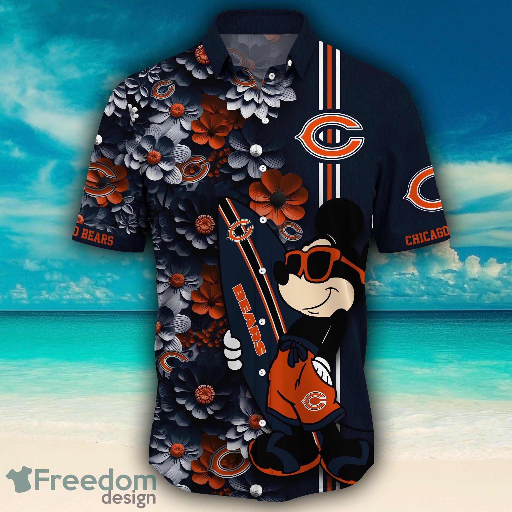 Buffalo Bills Surfboard Parttern Mickey Mouse Flower Hawaiian Shirt -  Freedomdesign