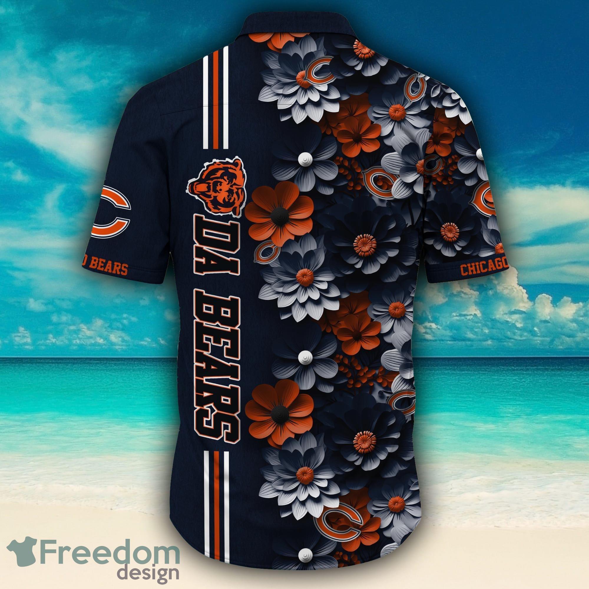 Chicago Bears Surfboard Parttern Mickey Mouse Flower Hawaiian Shirt -  Freedomdesign