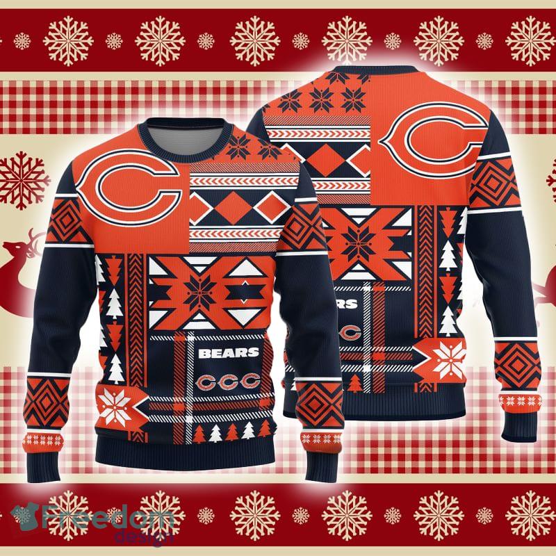 Chicago Bears Teams Snowflakes Pattern Knitted Sweater For