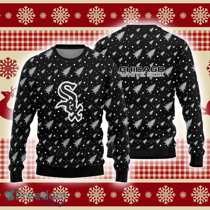 Chicago White Sox American Sports Team Baby Yoda Cute Knitted Xmas Sweater  - Freedomdesign