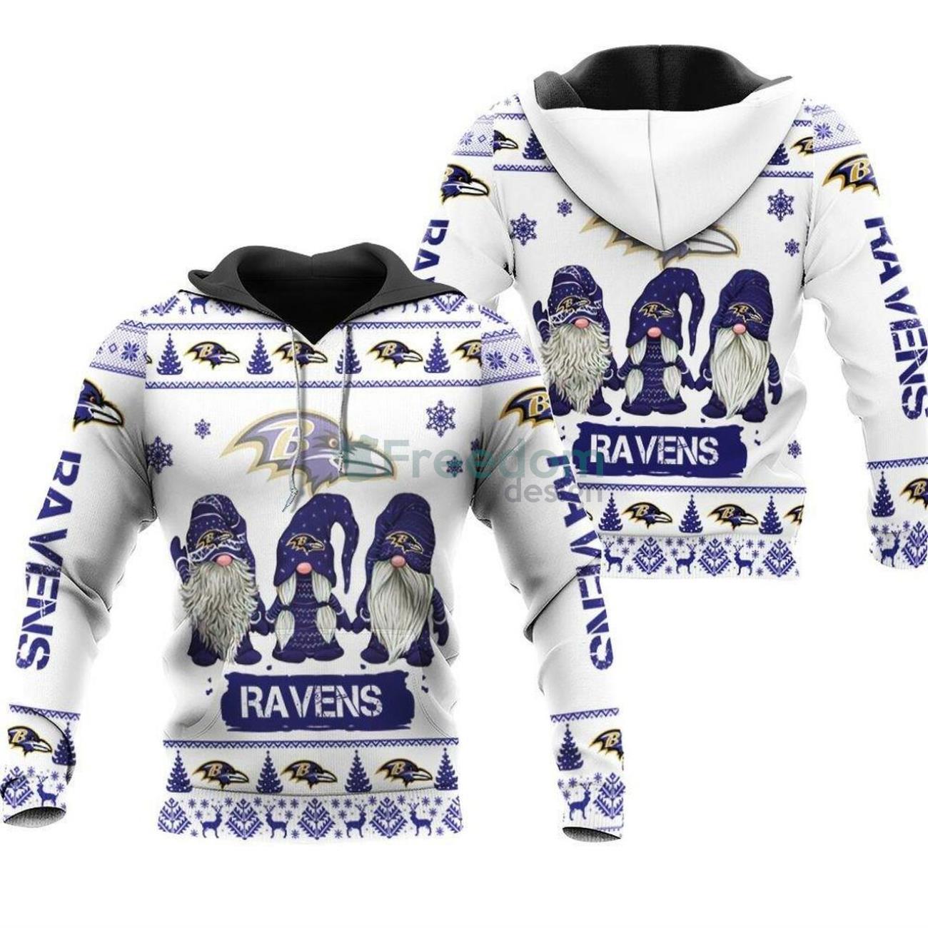 Baltimore Ravens Sports 3D Pullover Hoodie