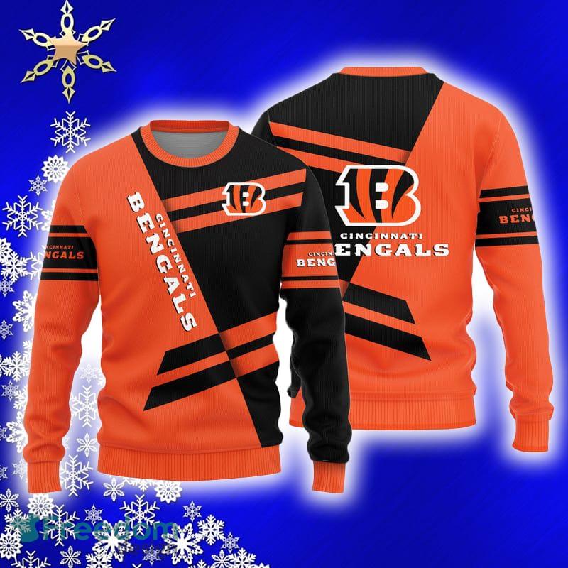 Cincinnati Bengals Basic Pattern Knitted Sweater For Christmas -  Freedomdesign