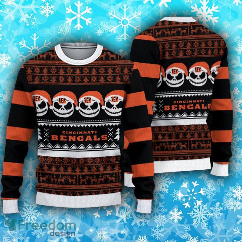 Cincinnati Bengals Fans Reindeer Pattern Ugly Christmas Sweater