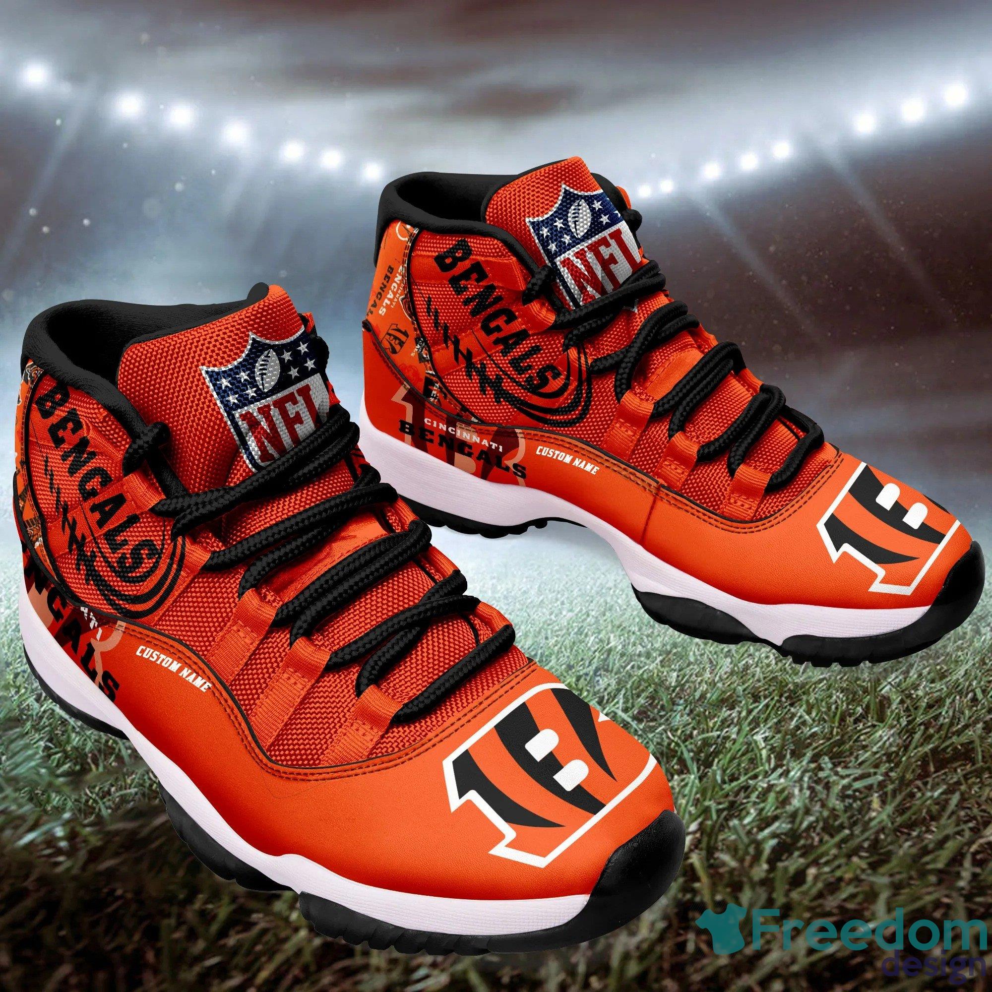 Cincinnati Bengals Air Jordan 13 Sneakers Shoes Custom Name Personalized  Gifts