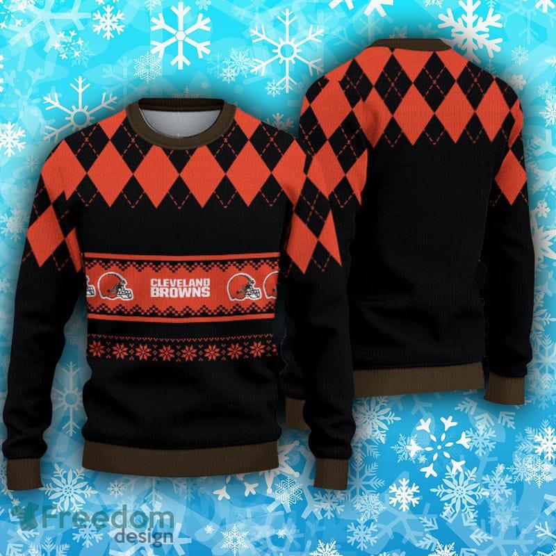 Cleveland Browns Ugly Christmas Sweater 3D Gift For Fans