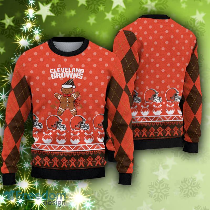 Cleveland Browns NFL Team Dabbing Santa Claus Funny Ugly