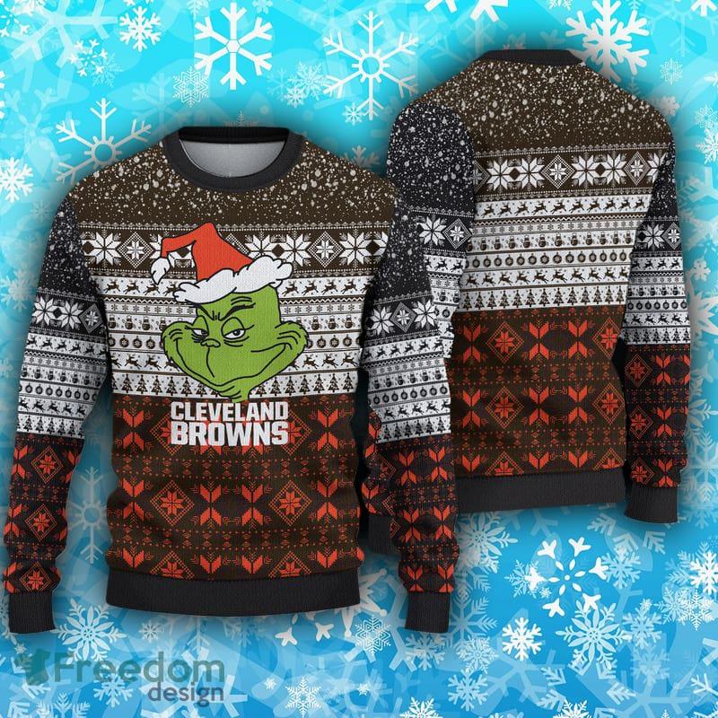 Cleveland Browns Ugly Christmas Sweater Holiday Party Browns Fans -  T-shirts Low Price