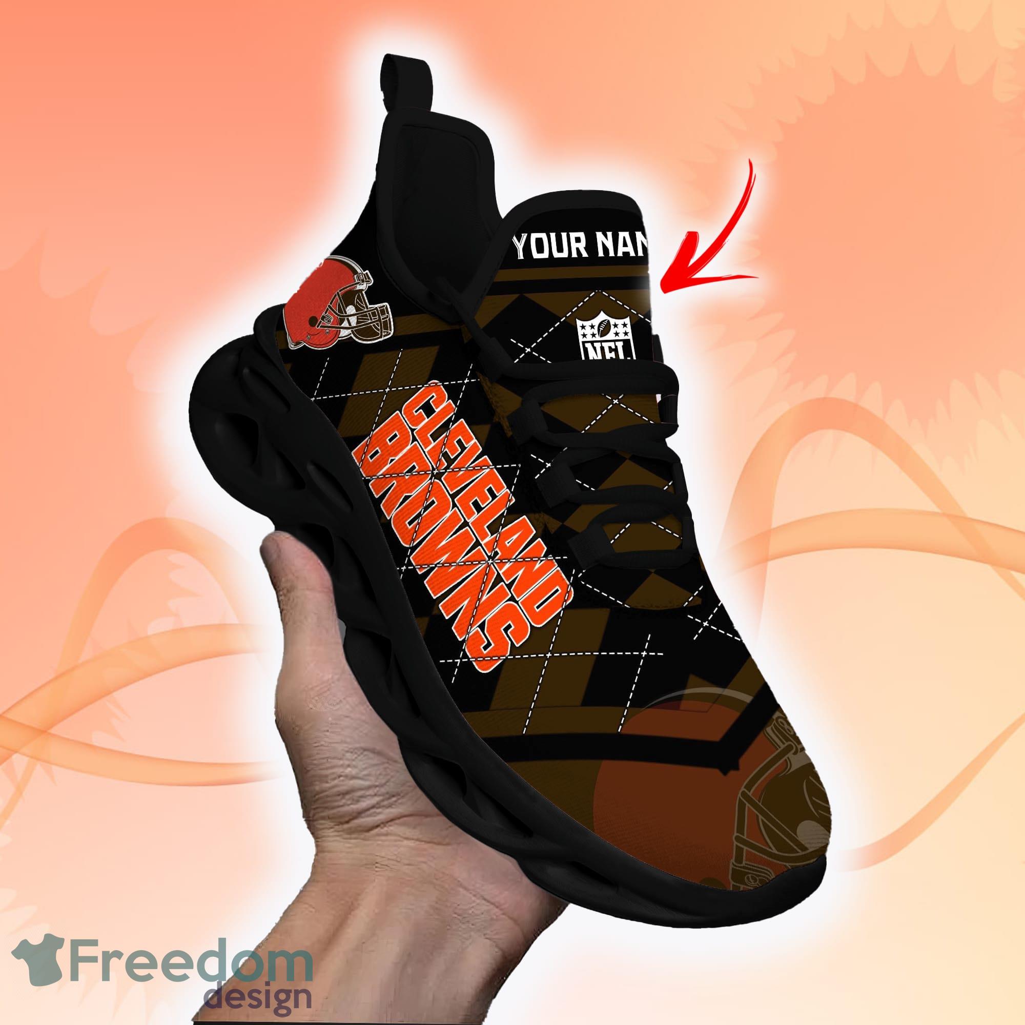 Nfl Cleveland Browns Custom Name Max Soul Shoes Chunky Sneakers